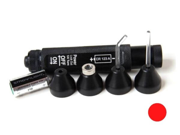 A set of black plastic caps and tools.